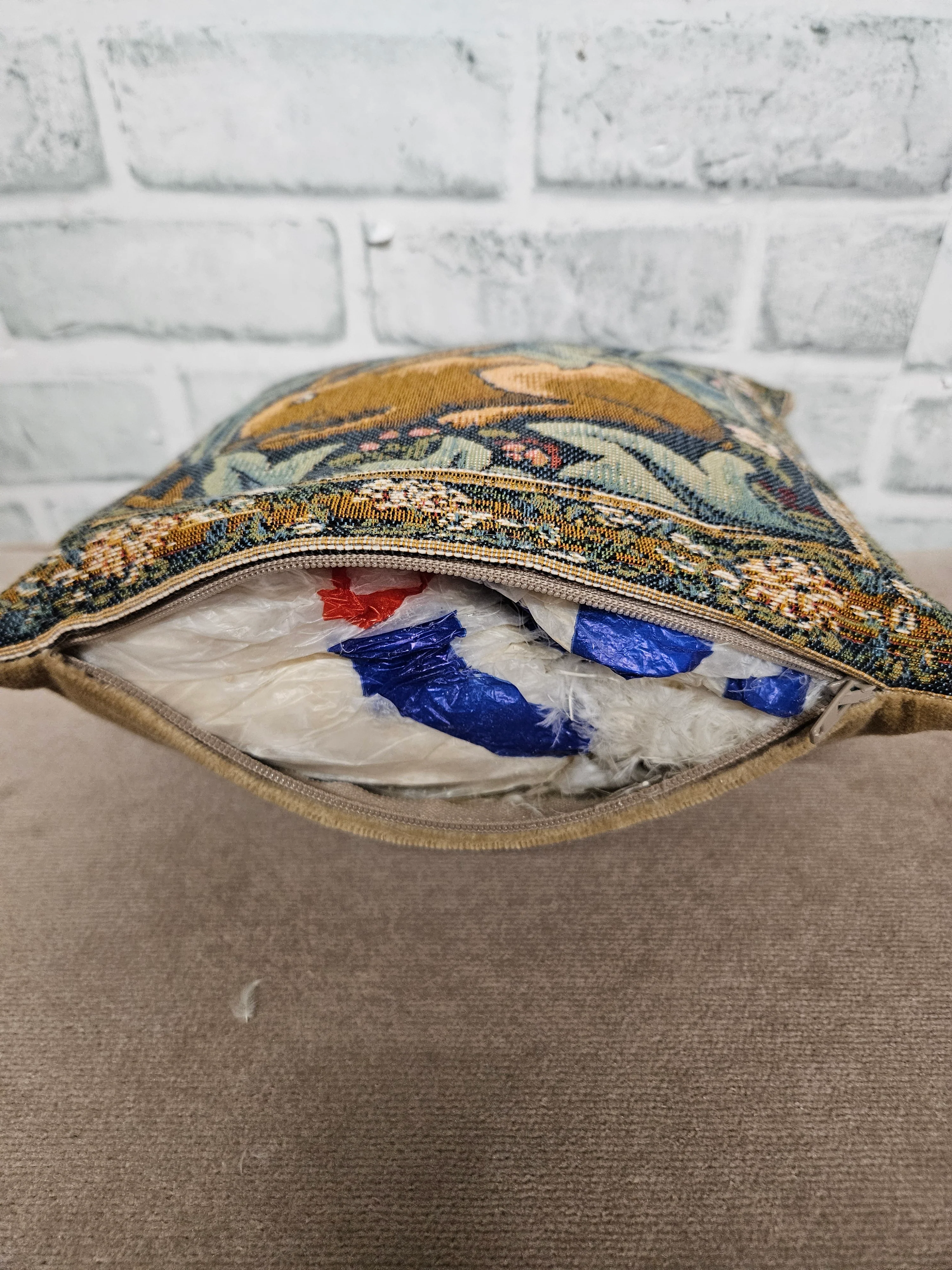 William Morris & Co Brother Rabbit Tapestry Cushion - Image 4