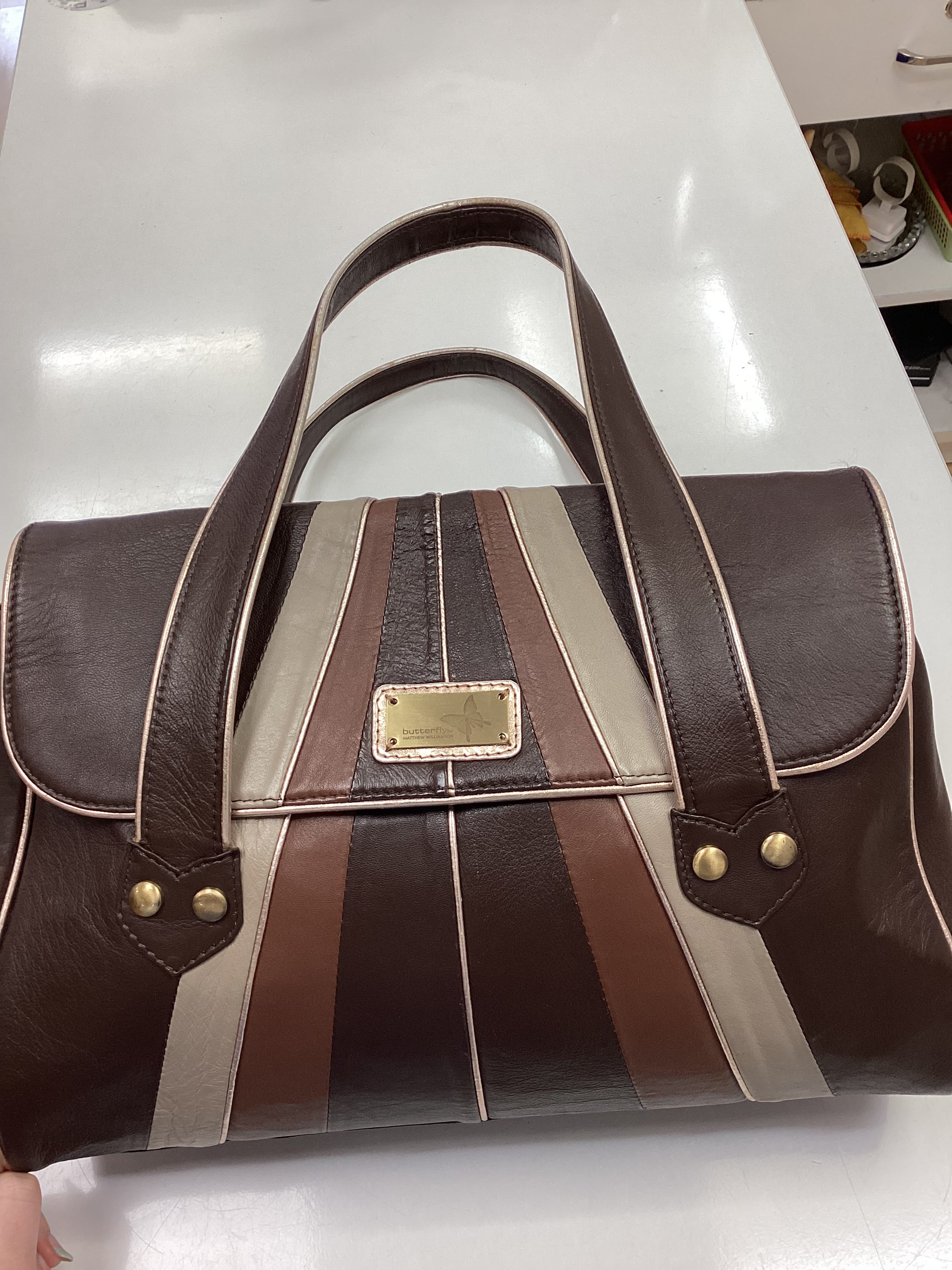 Women’s Brown Butterfly by Matthew Williamson Handbag - Image 3