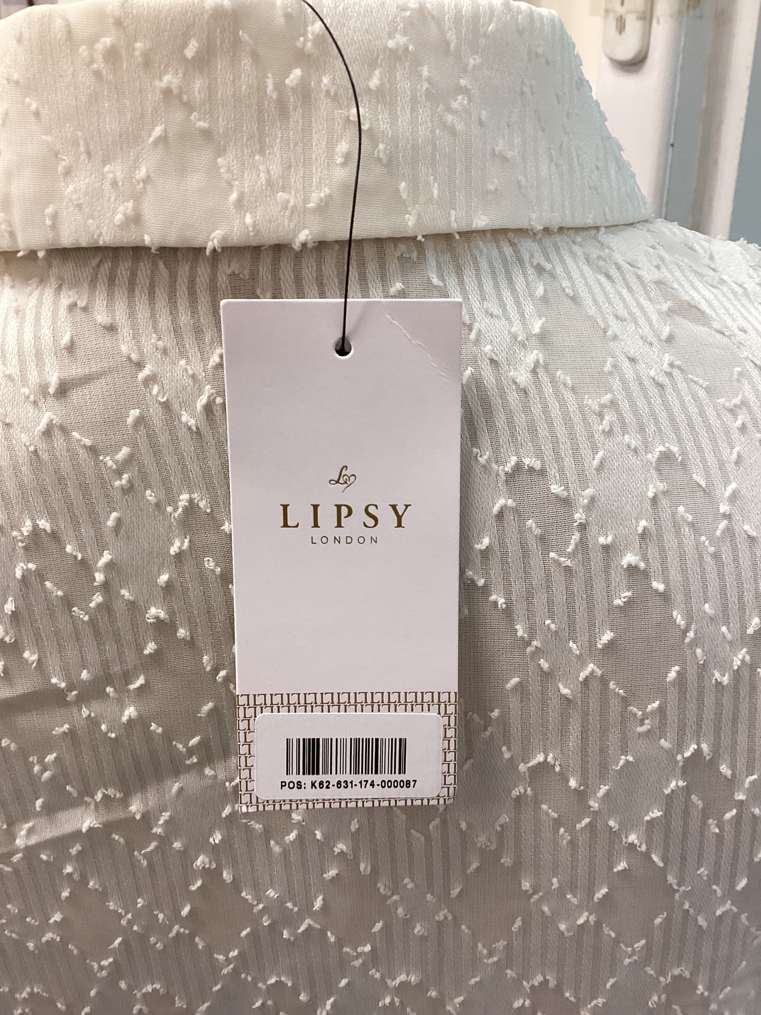 Women’s Cream Lipsy Blouse with Gold Buttons - Size UK16 - Image 4