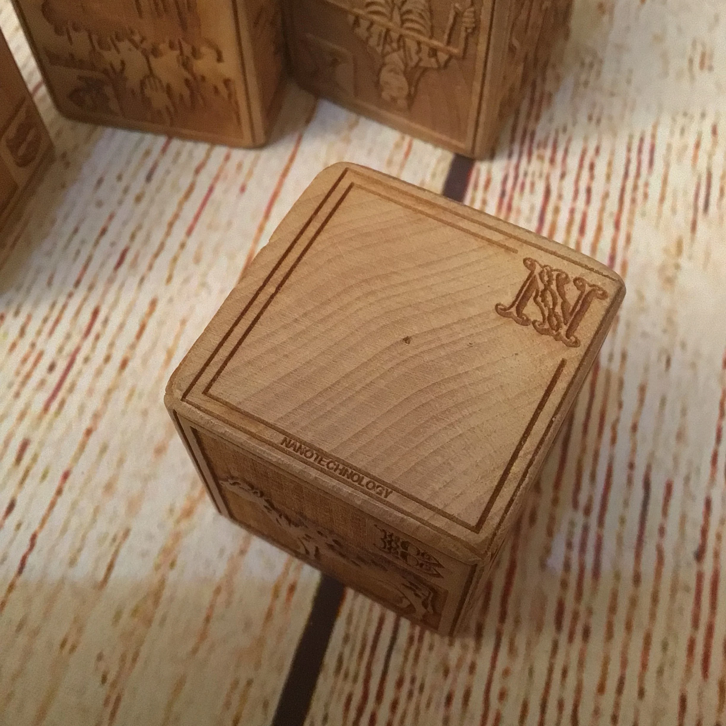 Young Mad Scientist First Wooden Alphabet Blocks (5 Block Set, no box) - Image 7